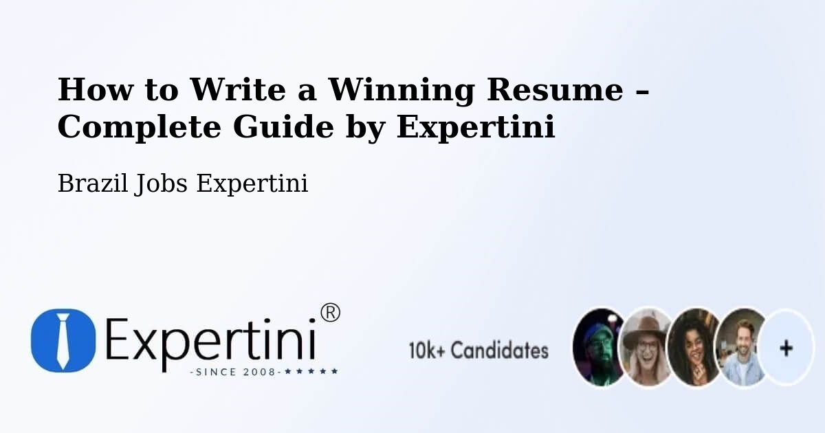 Resume Writing Guide for Job Seekers – Baliza - Baliza, Brazil Jobs Expertini